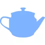 一个茶壶轮廓矢量图像
