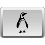 Linux wichtiger Vektor-Schaltfläche