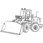 Tractor incarcator pictograma