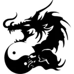 Dragão e yin-yang