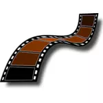 Sepie filmový pás vektorový obrázek