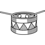 Image vectorielle du tambour simple