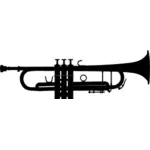 Trompete-Vektor-silhouette