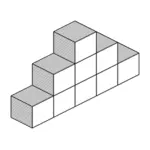 Cube-Wand für Zeichnung