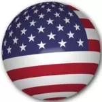 Sphère de drapeau USA