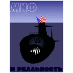 美国和平政策海报矢量图像