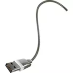 Vektorikuva USB-kaapelin päästä