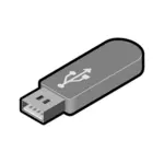 USB tommelfingeren kjøre 1 vektorgrafikk