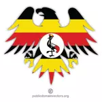 Флаг Уганды гребень