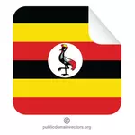 Флаг Уганды в наклейку