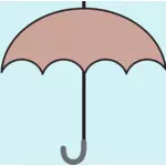 Ruskea sateenvarjo