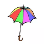 Desenhos animados gráficos vetoriais de guarda-chuva colorido