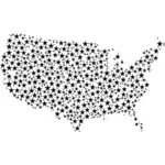 Spojené státy mapa hvězd