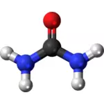 אוריאה מולקולה 3d