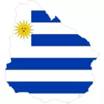 Контурная карта Уругвай