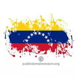 Vlajka Venezuely v malování splash