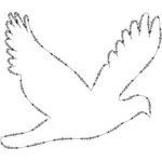 Terbang burung merpati simbol