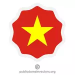 Флаг Вьетнама в стикер