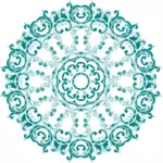 Imagine de vector Vintage design floral verde