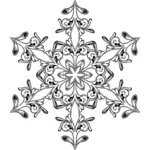 Floral Schneeflocke-Vektor-Bild