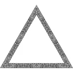 Triangolo astratto floreale