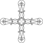 Cruz geométrica decorativa