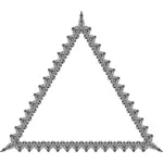 Triangulär dekorativa ram bild