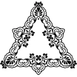 Beira decorativa triangular