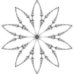 इंटरलॉकिंग फूल वेक्टर छवि