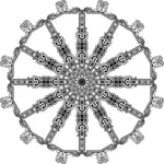 Diseño circular de hoja