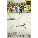 Прекрасная Копенгагене урожай путешествия изображение