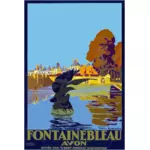 Vintage plakat av Frankrike