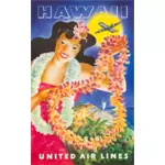 Hawaii pariwisata poster