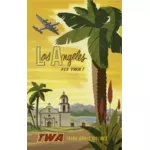 Poster vintage de Los Angeles