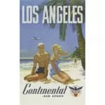 ロサンゼルスの昔の観光ポスター