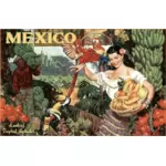 मैक्सिकन पर्यटन पोस्टर
