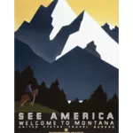 Vintage plakát Montana