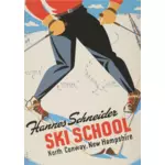 Affiche de l'école de ski