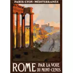 Туристический плакат Рима