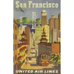 San Francisco 老式的海报