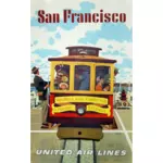 San Francisco のビンテージの宣伝ポスター