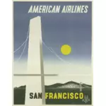 American Airlines Винтаж плакат