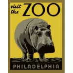 Affiche du zoo de Philadelphie