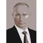 Vladimir Putinin muotokuvavektori ClipArt
