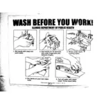 Pese ennen työtä