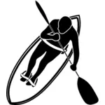 Waveski ספורט סמל ציור וקטורי