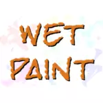 Wet paint typografii