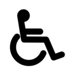 残疾的人士矢量标志