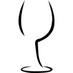 Glas vin vektorbild