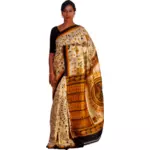 Woman in colorful sari